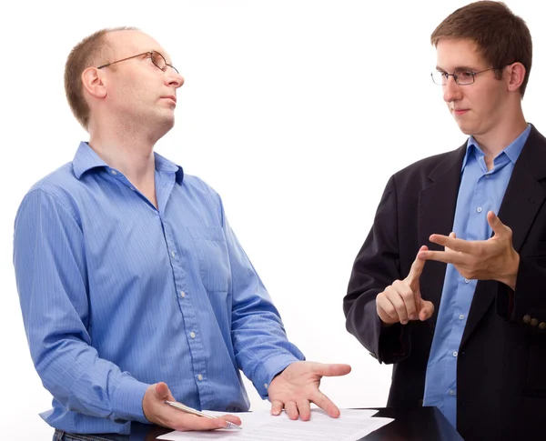 Dos negocios trabajando — Foto de Stock