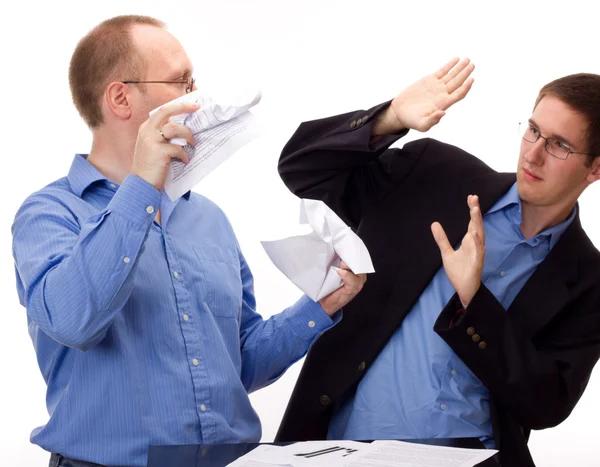 Dos negocios trabajando — Foto de Stock