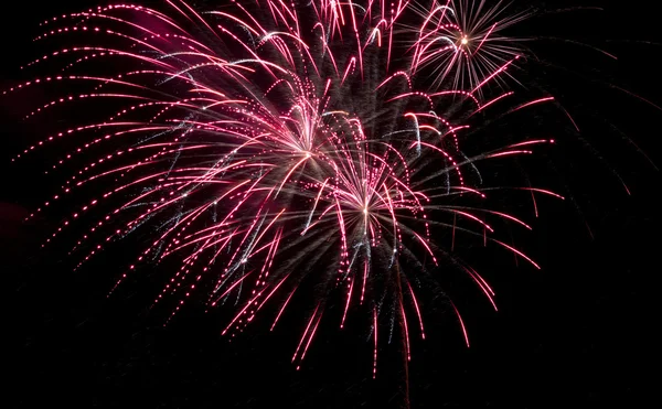 Firework on lake — Stock Photo, Image