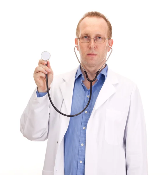 聴診器を持つ医師 — ストック写真