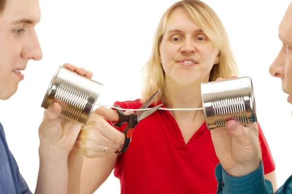 Zwei Männer haben eine Erhaltungssatzung — Stockfoto