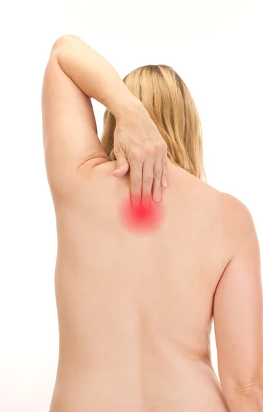 Woman having a backache — Stock Photo, Image