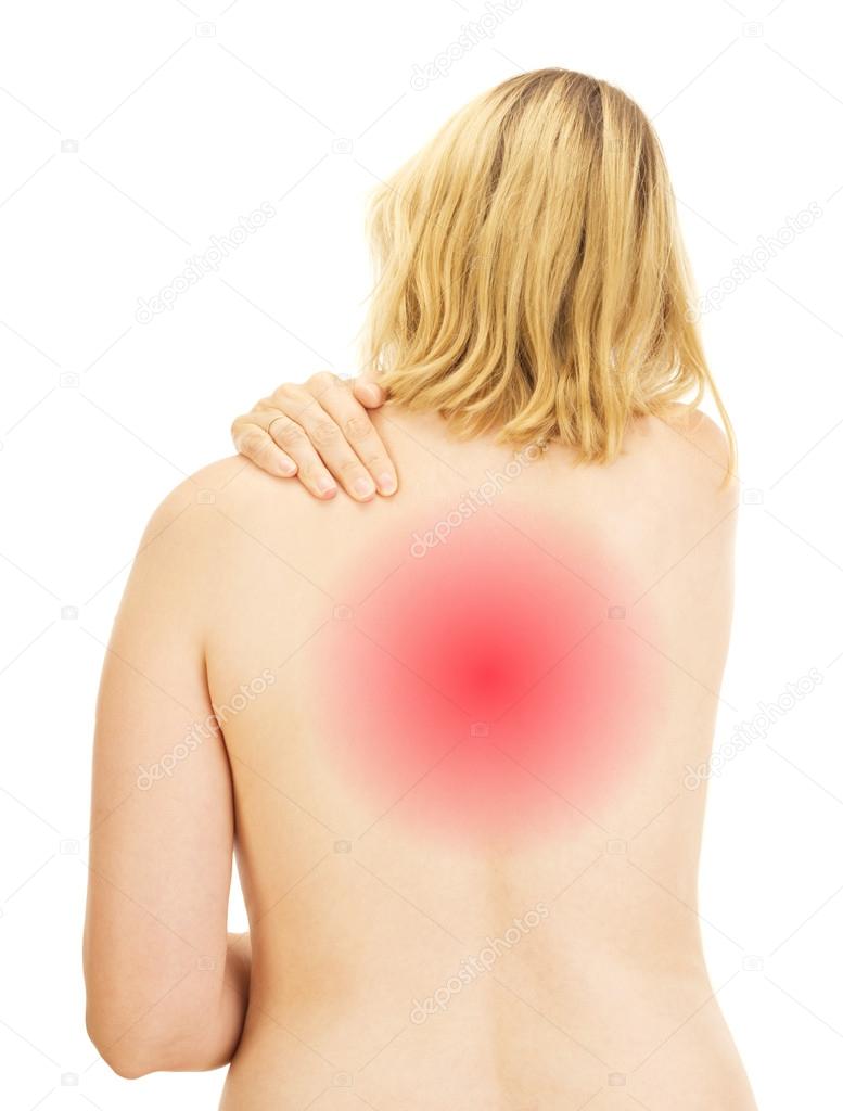 Woman having a backache