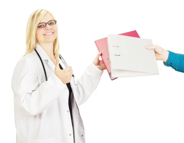 Medical doctor gets a lot of work — Stock Photo, Image
