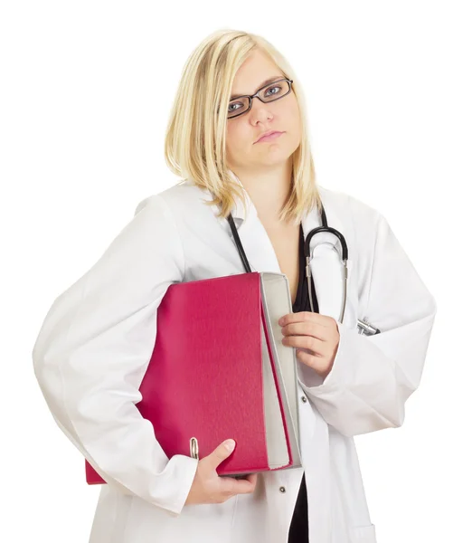 Medical doctor with a lot of work — Stock Photo, Image
