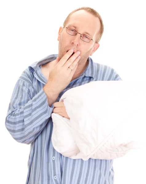 Persona de negocios muy cansado después de largas horas en el trabajo — Foto de Stock