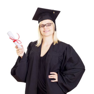 onun diploması ile kız öğrenci