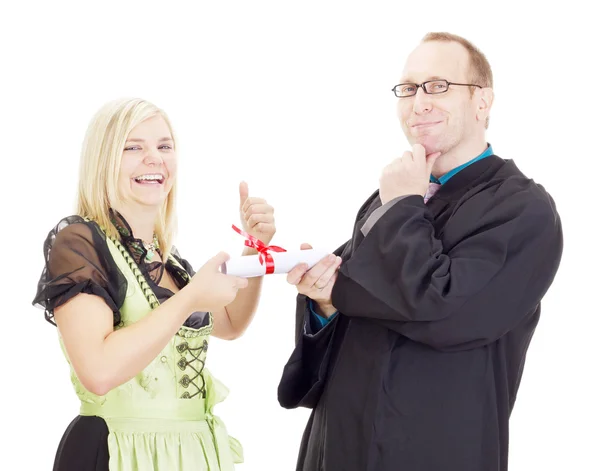 Conferment of a degree — Stock Photo, Image