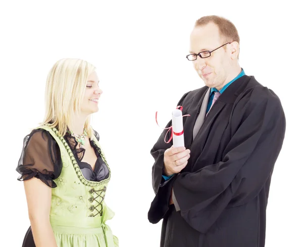 Conferment of a degree — Stock Photo, Image