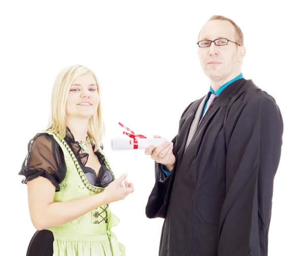 Conferment of a degree — Stock Photo, Image