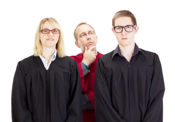 Three jurists — Stock Photo, Image