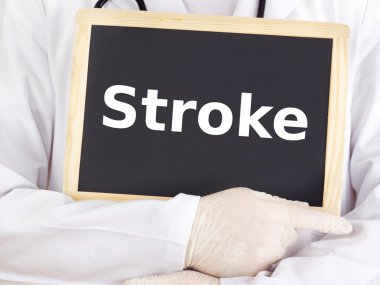 Doktor tahtaya bilgileri gösterir: kontur