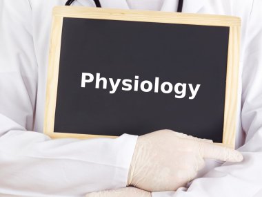 Doktor tahtaya bilgileri gösterir: Fizyoloji