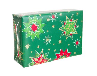 hediye izole beyaz zemin üzerine