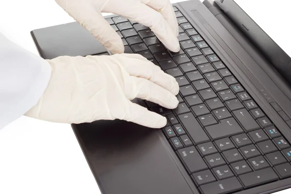 Person typing on the computer — Stock Photo, Image