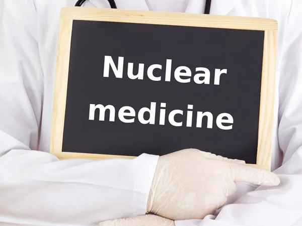 Doktor bilgileri gösterir: Nükleer tıp