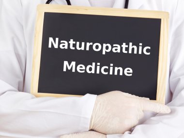 Doktor bilgileri gösterir: naturopathic tıp
