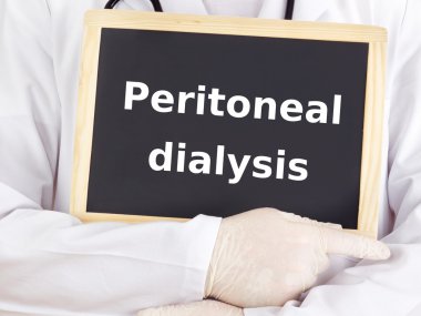 Doktor bilgileri gösterir: Periton diyaliz