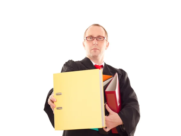 Lawyer with a lot of work — Stock Photo, Image