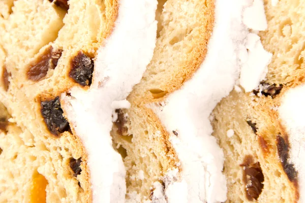 Primer plano de un stollen — Foto de Stock