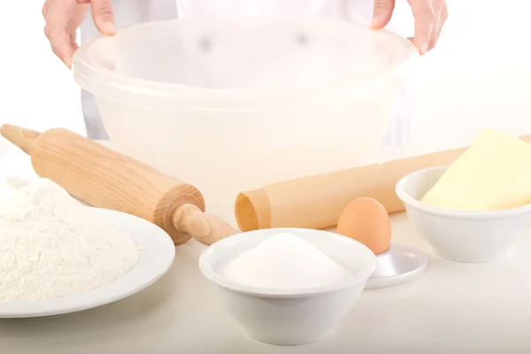 Zutaten zum Backen — Stockfoto