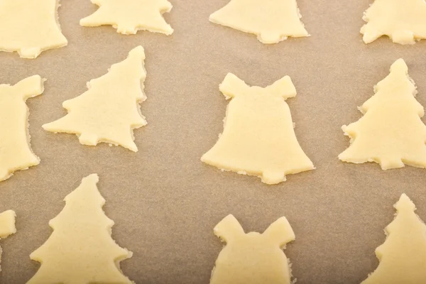 Hornear galletas para Navidad —  Fotos de Stock