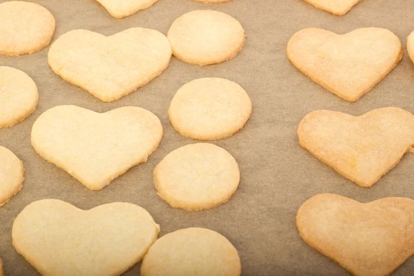 Plätzchen backen für Weihnachten — Stockfoto