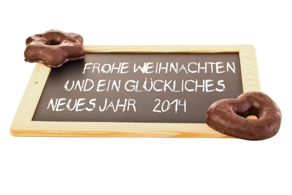 Lebkuchen an der Tafel — Stockfoto