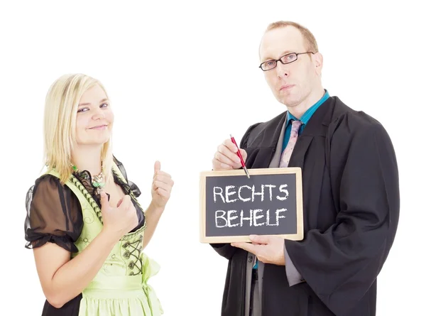 Jonge vrouw heeft hulp nodig: rechtsmiddel — Stockfoto