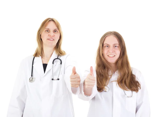 Duas médicas femininas — Fotografia de Stock