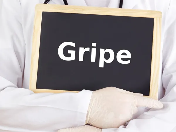 Tafel: Grippe: Portugiesisch — Stockfoto