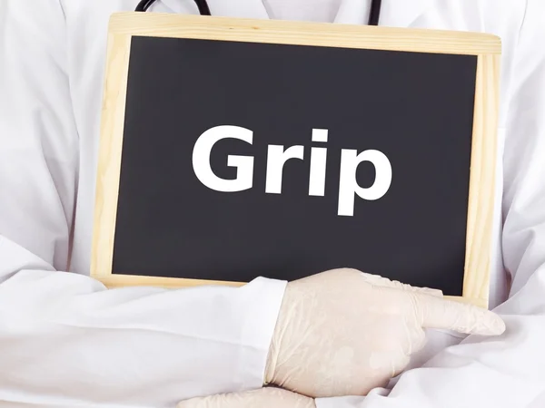 Yazı tahtası: Grip: Türk Dil — Stok fotoğraf