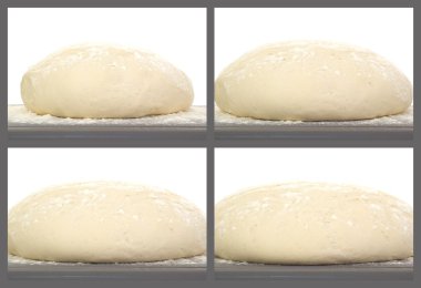 kolaj yükselen bir ekmek hamuru