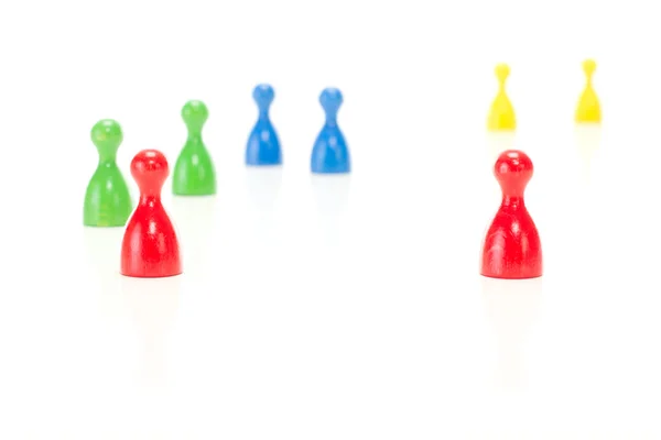 Let us play a game with the meeples! — Stock Photo, Image