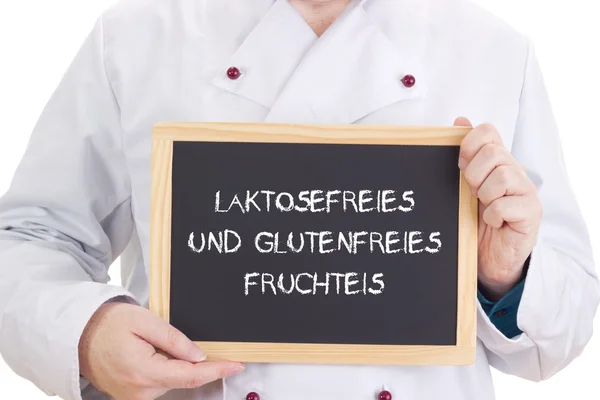 Laktosefreies und glutenfreies Fruchteis — Stockfoto