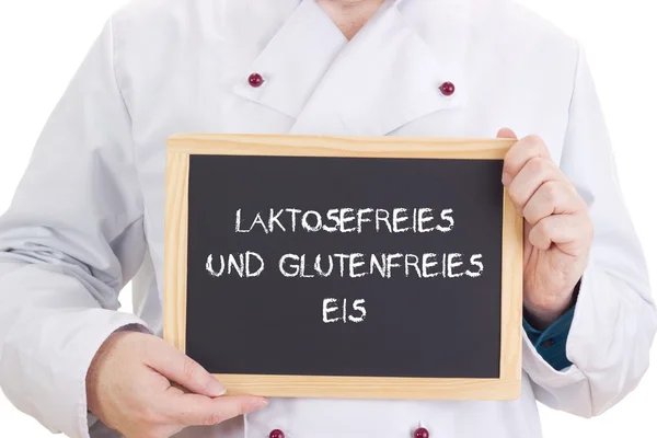 Laktosefreies Und Glutenfreies Eis — Stockfoto