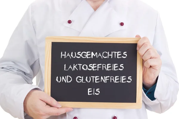 Hausgemachtes laktosefreies und glutenfreies Eis — Zdjęcie stockowe