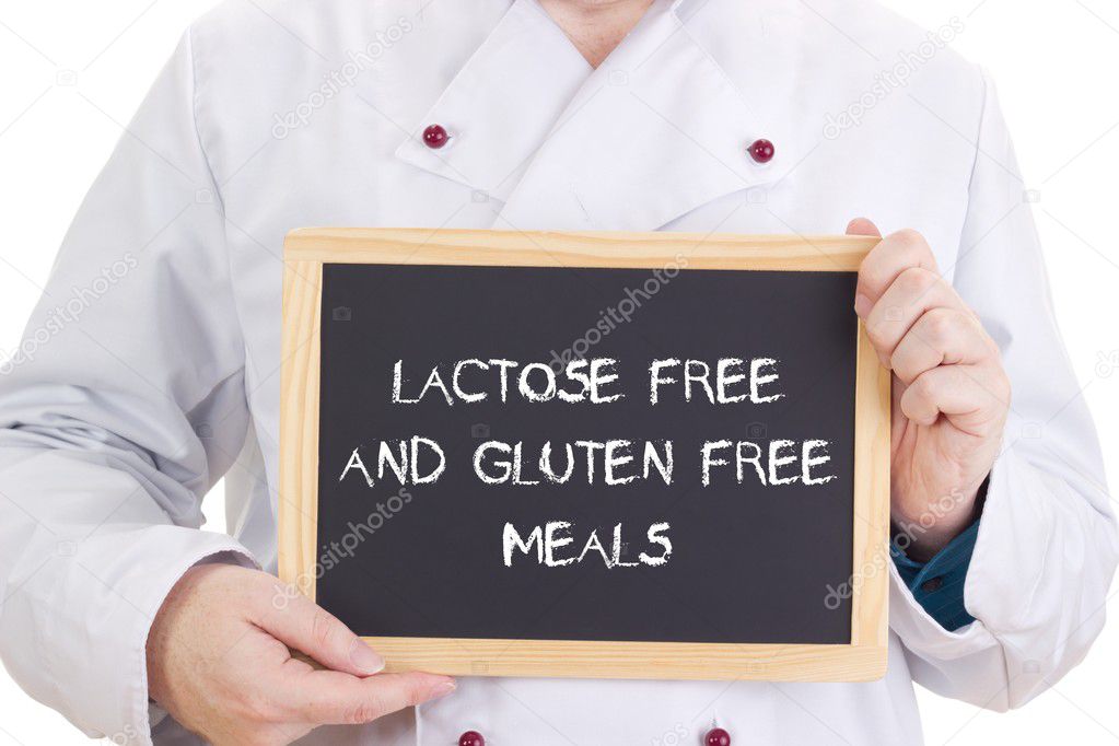 Lactose free and gluten free meals — Stock Photo © gwolters 26346889