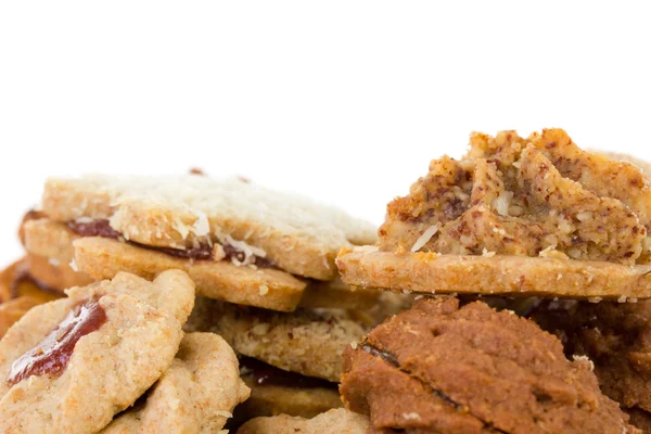 Close-up of fresh baked christmas cookies — Stock Photo, Image