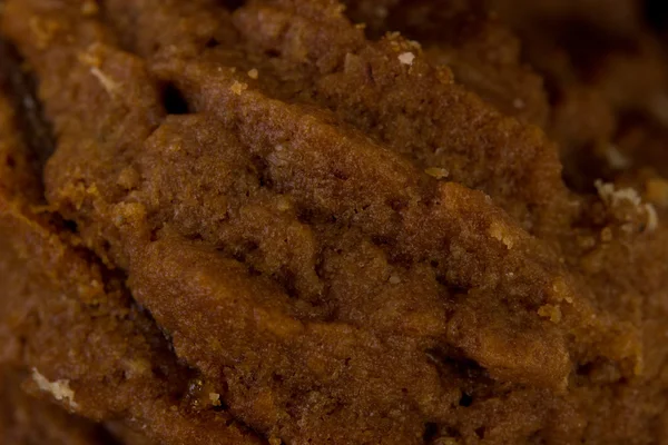 Macro de delicioso biscoito de Natal de chocolate — Fotografia de Stock