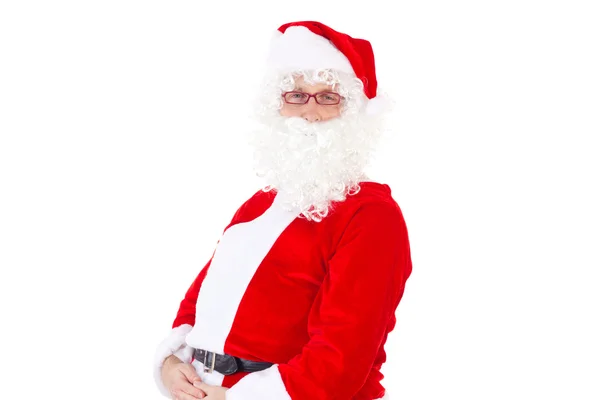 Weihnachtsmann freut sich über Weihnachtszeit — Stockfoto