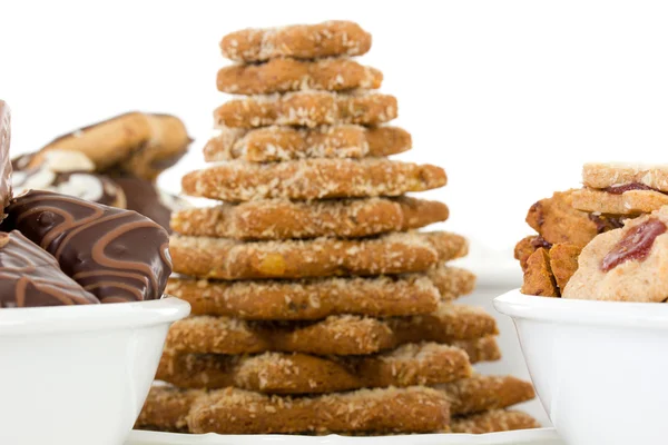 Primer plano de galletas de Navidad recién horneadas —  Fotos de Stock