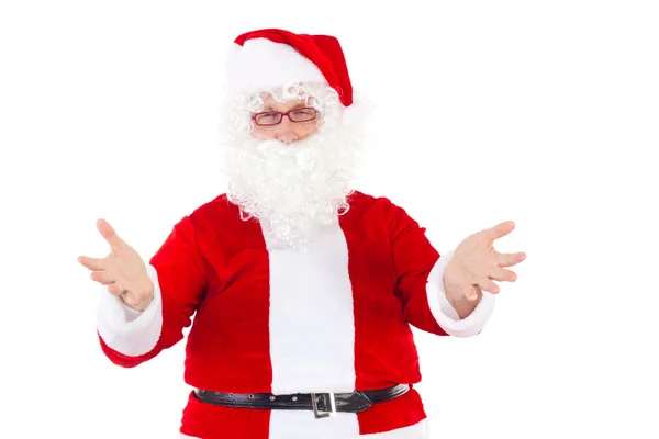 Santa Claus welcomes all nice children — Stock Photo, Image