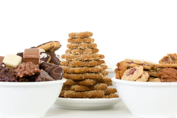 Primer plano de galletas de Navidad recién horneadas —  Fotos de Stock