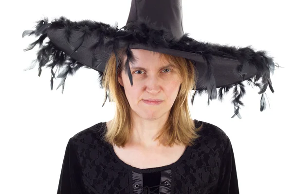 Medieval witch with evil eye — Stock Photo, Image