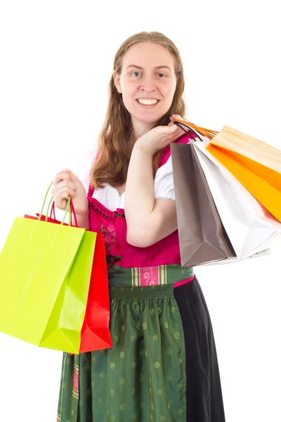 Ela adora ir em turnê de compras — Fotografia de Stock