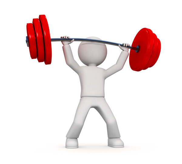 3D PERSON POWER LIFTING