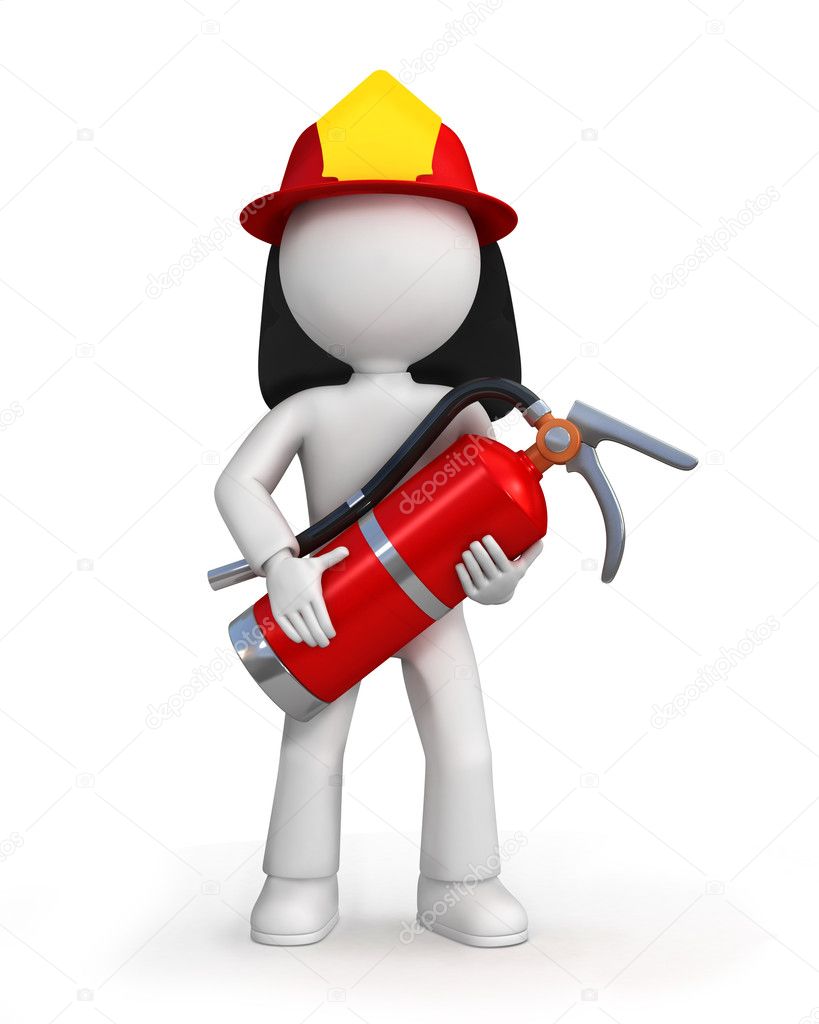 Cartoon fire fighter Stock Photo by ©Klektadarya 12582383 Cartoon fire fighter Stock Photo by ©Klektadarya 12582383