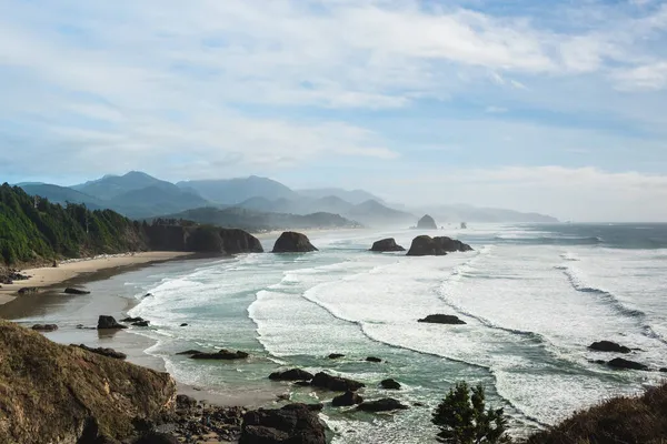 View Crescent Beach Bird Rock — Stock Photo, Image