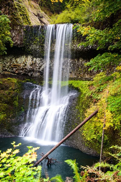 Long Exposure Lower South Falls Silver Falls State Park — Stock Photo, Image